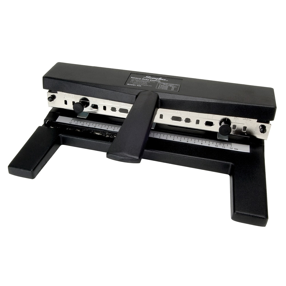 40-Sheet Heavy-Duty Two-to-Seven-Hole Adjustable Punch, 9/32