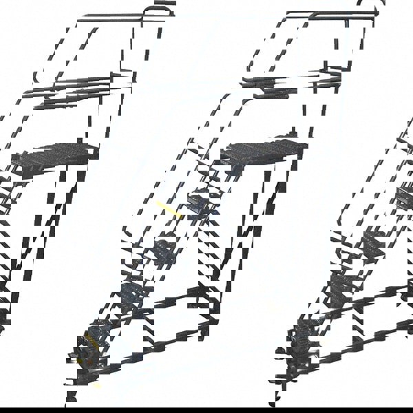 Carbon Steel Rolling Ladder: 5 Step