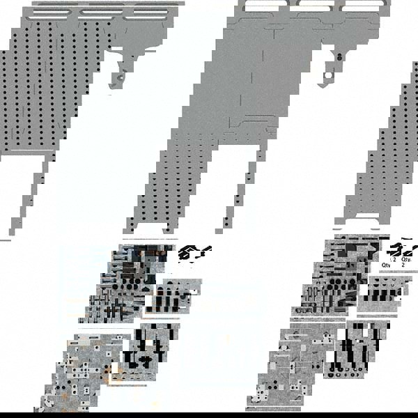 139 Piece 180 x 540mm Magnetically Interlocking CMM Fixture Kit