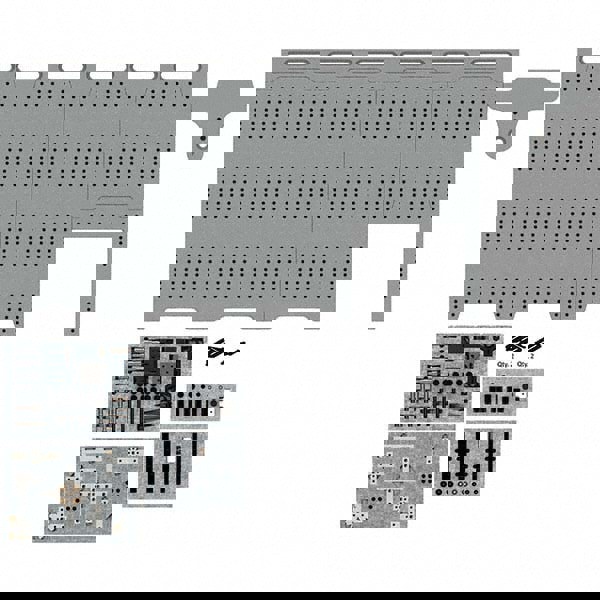 139 Piece 180 x 720mm Magnetically Interlocking CMM Fixture Kit