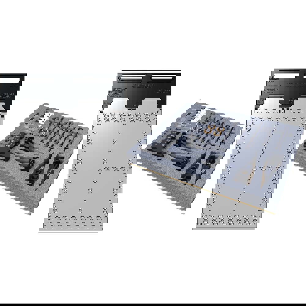 CMM Fixtures; Type: Vision Fixture System ; Plate Design: Magnetically Interlocking ; Material: Polycarbonate ; Thread Size: 1/4-20 ; Series: Open-Sight(TM) ; For Use With: Vision Inspection