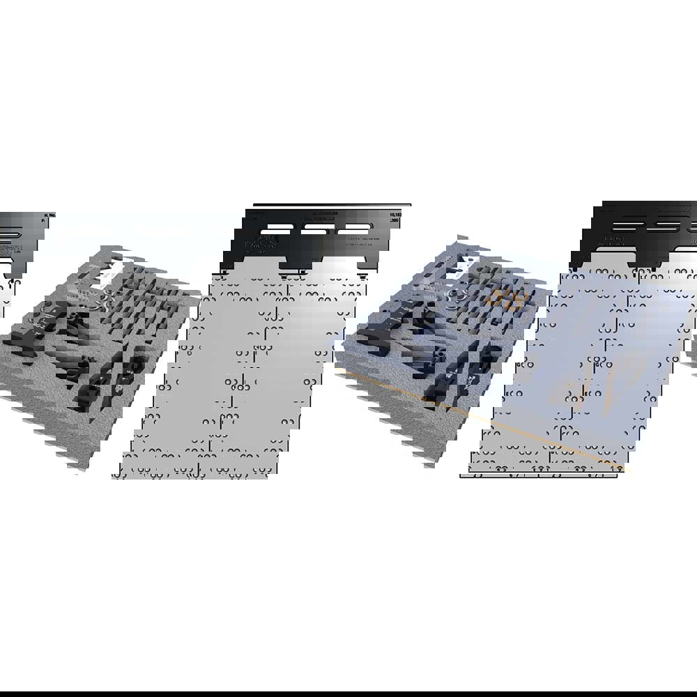CMM Fixtures; Type: Vision Fixture System ; Plate Design: Magnetically Interlocking ; Material: Polycarbonate ; Thread Size: 1/4-20 ; Series: Open-Sight(TM) ; For Use With: Vision Inspection