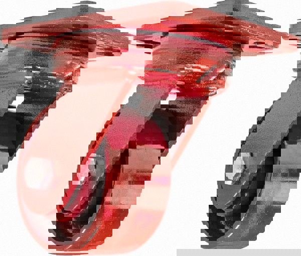 Swivel Top Plate Caster: Steel, 4