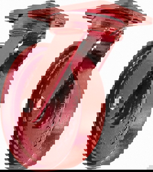 Swivel Top Plate Caster: Steel, 8