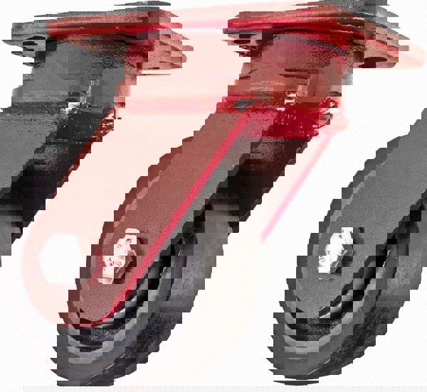 Swivel Top Plate Caster: Steel, 4