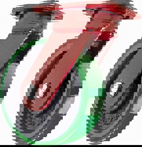 Swivel Top Plate Caster: Polyurethane, 6