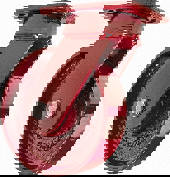 Swivel Top Plate Caster: Steel, 6