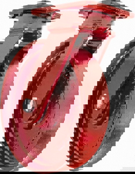 Swivel Top Plate Caster: Steel, 8