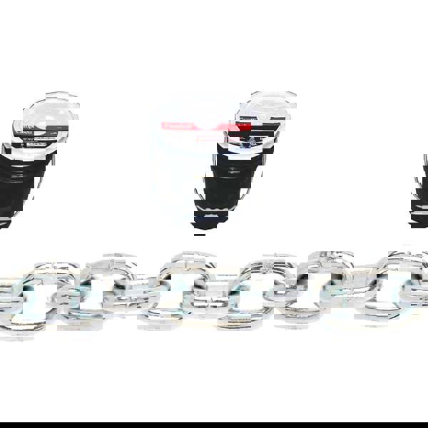 Welded Chain; Link Type: Welded ; Material: Low-Carbon Steel ; Overall Length: 92cm; 92in; 92yd; 92mm; 92m; 92ft ; Inside Width (mm): 0.47 ; Inside Width: 0.47mm; 0.47in ; Inside Length (Decimal Inch): 1.2700