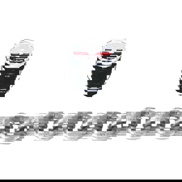 Welded Chain; Link Type: Welded ; Material: Carbon Steel ; Overall Length: 75cm; 75in; 75yd; 75mm; 75m; 75ft ; Inside Width (mm): 0.58 ; Inside Width: 0.58mm; 0.58in ; Inside Length (Decimal Inch): 1.3600