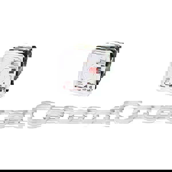 Welded Chain; Finish: Polycoated ; Overall Length: 75cm; 75in; 75yd; 75mm; 75m; 75ft ; Inside Width: 0.47mm; 0.47in ; Inside Length (Decimal Inch): 1.2700 ; Inside Width (Decimal Inch): 0.4700 ; UNSPSC Code: 31151600