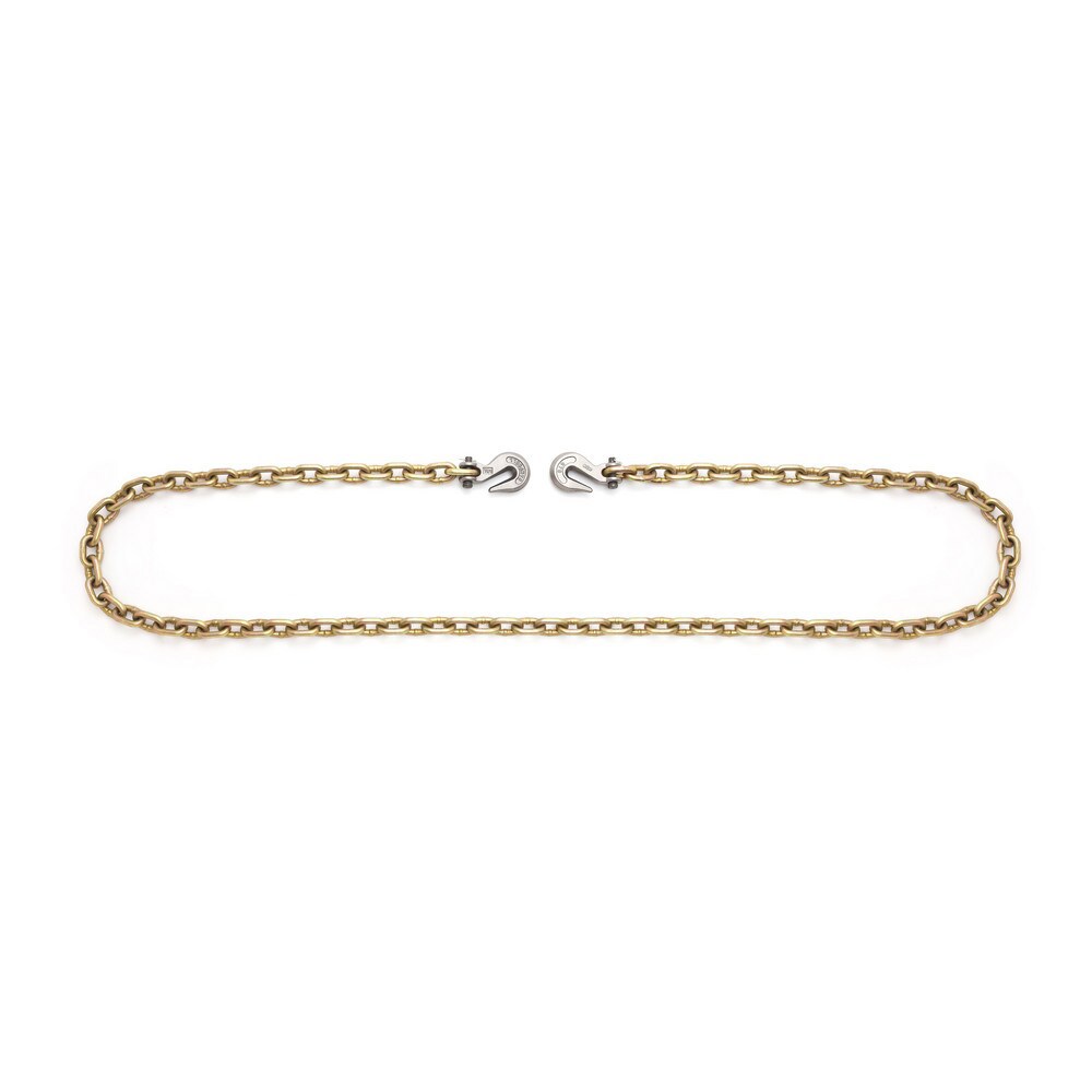 Welded Chain; Material: Steel ; Welding Type: Welded ; Finish: Yellow Chromate ; Overall Length: 20.00ft ; Trade Size: 0.50in ; For Use Outdoors: Yes