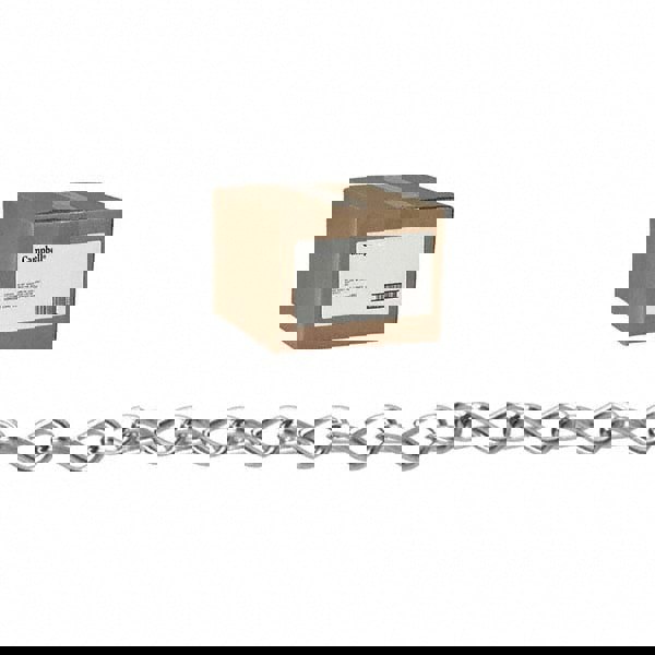 Weldless Chain; Type: Single Jack Chain ; Chain Type: Single Jack ; Finish: Zinc ; Chain Diameter (Decimal Inch): 0.1600 ; Load Capacity (Lb.): 60 ; Finish Coating: Zinc