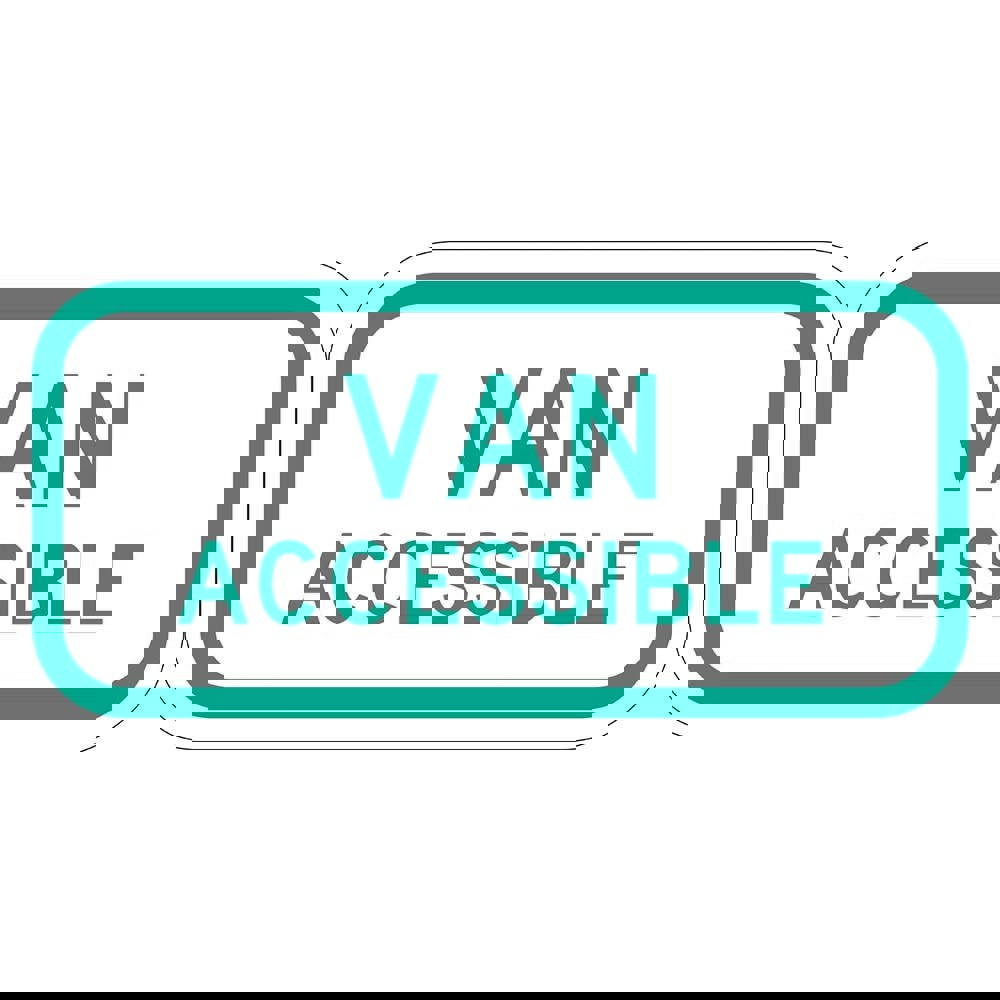 Safety Signs; Sign Type: ADA Traffic & Parking; Parking Lot ; Legend: Van Accessible ; Message/Graphic: Message Only ; Reflectivity: Reflective; High Intensity ; Material: Aluminum ; Thickness (Decimal Inch - 4 Decimals): 0.063