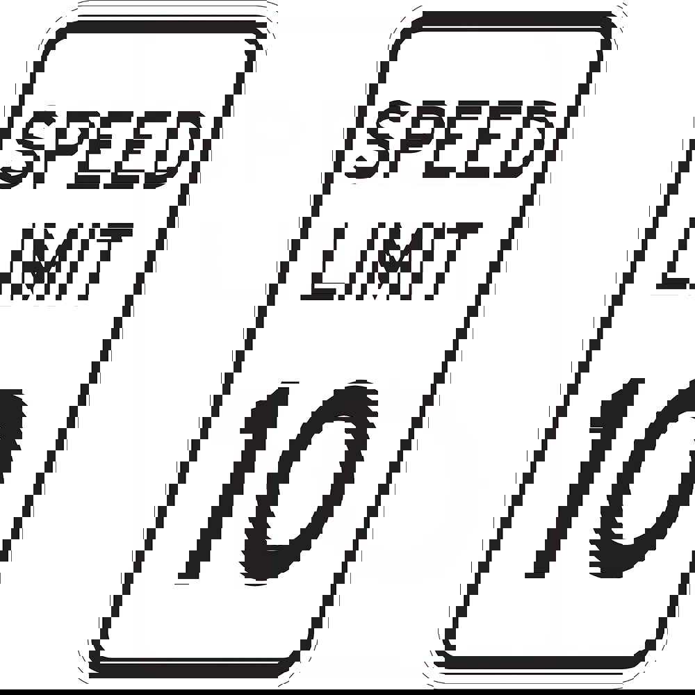 Safety Signs; Sign Type: Speed Limit ; Legend: Speed Limit 10 ; Message/Graphic: Message Only ; Reflectivity: Reflective; High Intensity ; Material: Aluminum ; Thickness (Decimal Inch - 4 Decimals): 0.08