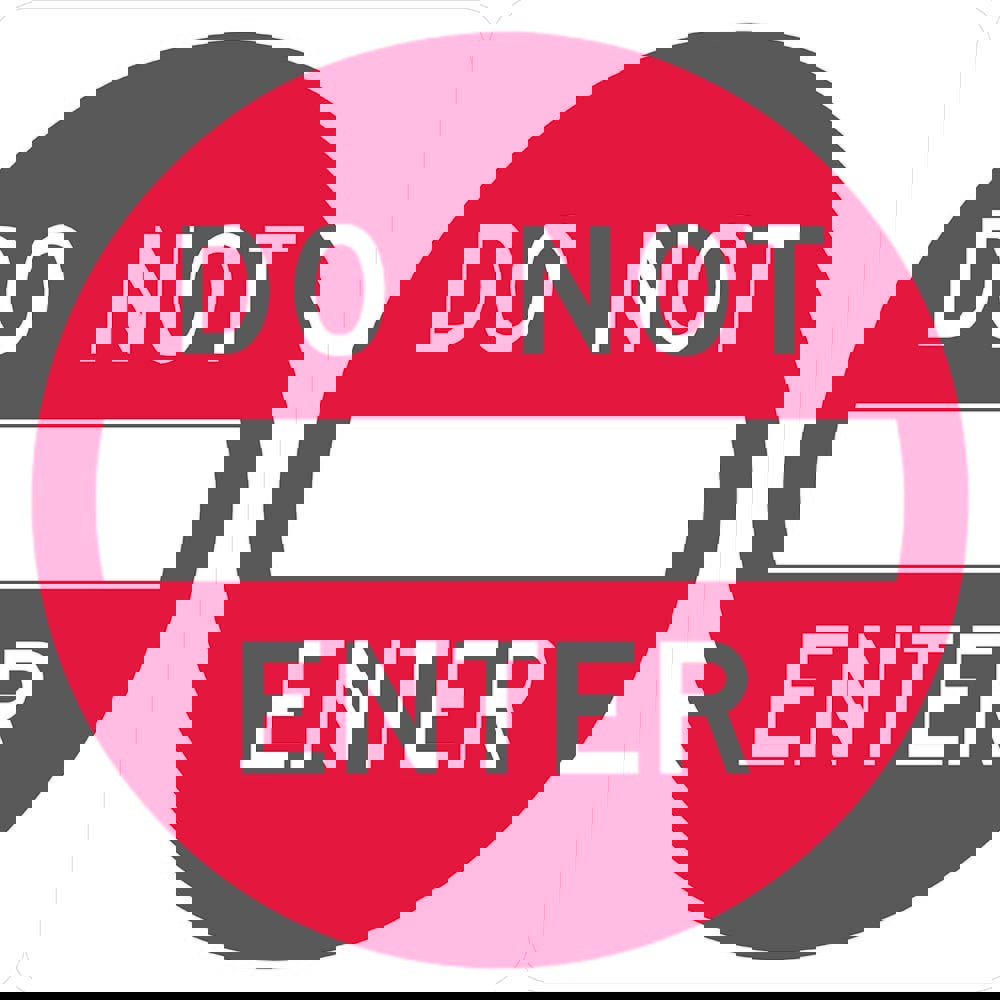 Safety Signs; Sign Type: Traffic Control ; Legend: Do Not Enter ; Message/Graphic: Message & Graphic ; Reflectivity: Reflective; High Intensity ; Material: Aluminum ; Thickness (Decimal Inch - 4 Decimals): 0.063