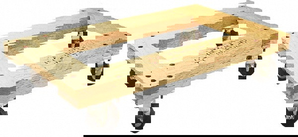 Flush Open Frame Dolly: Oak Top