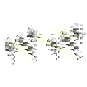 Two Handle Wall Mount Widespread Bathroom Sink Faucet in Matte Black