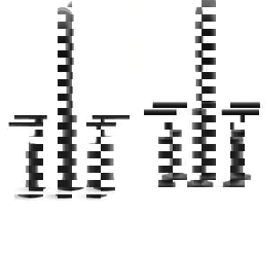 Two Handle Roman Tub Faucet in Matte Black (Trim Only)