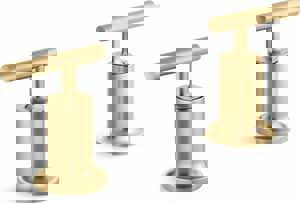 4-3/4 in. Metal Handle in Vibrant Brushed Moderne Brass