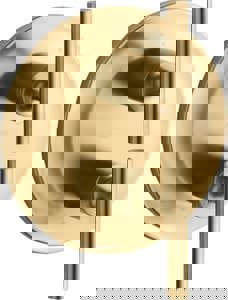 Two Handle Thermostatic Valve Trim in Vibrant Brushed Moderne Brass