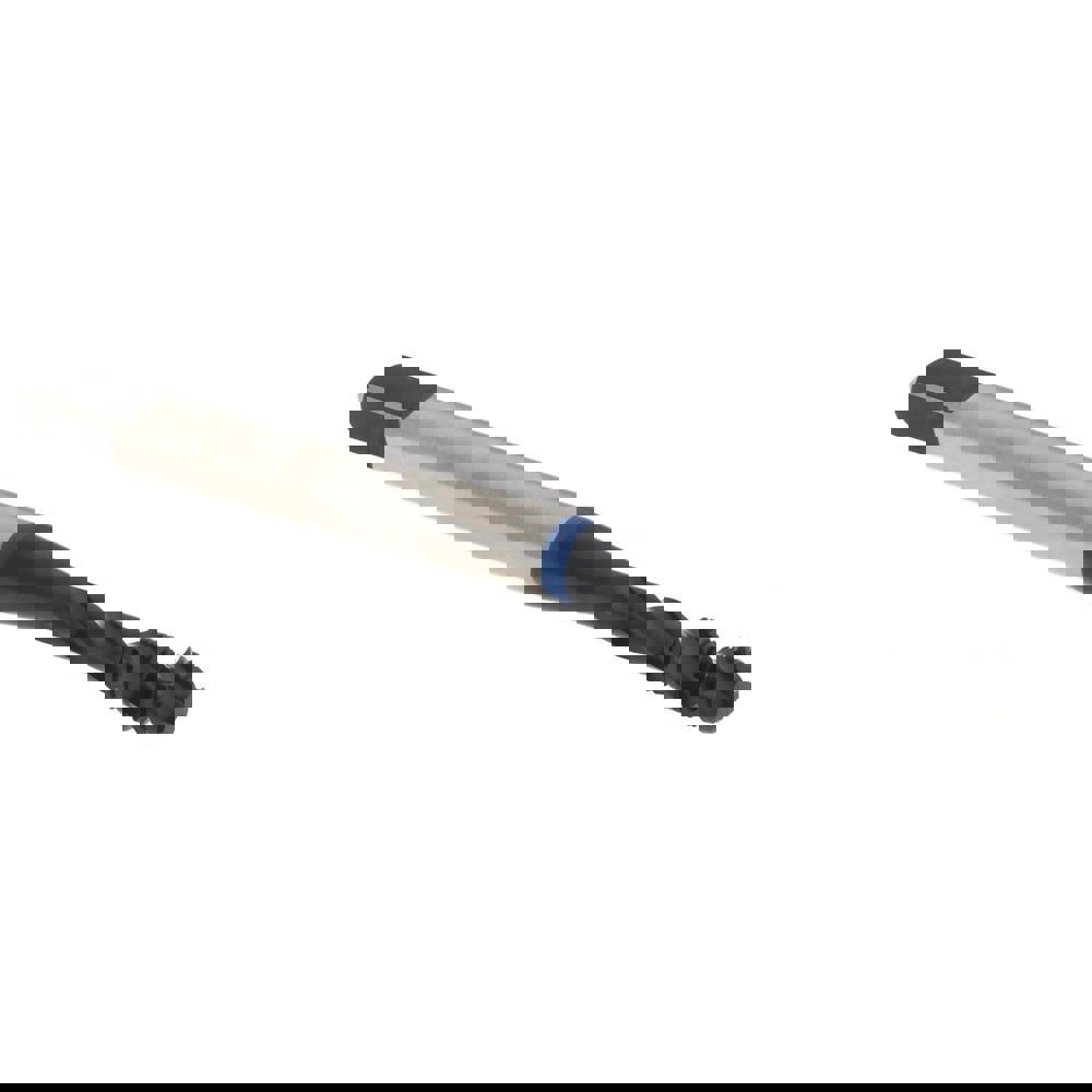 Spiral Flute Tap: #5-40, 3 Flutes, Modified Bottoming, 2B Class of Fit, Vanadium High Speed Steel, Oxide Coated