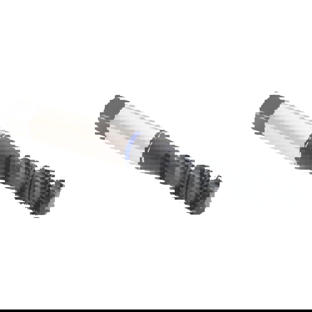 Spiral Flute Tap: M8 x 1.00, 3 Flute, Modified Bottoming, Vanadium High Speed Steel, Oxide Finish