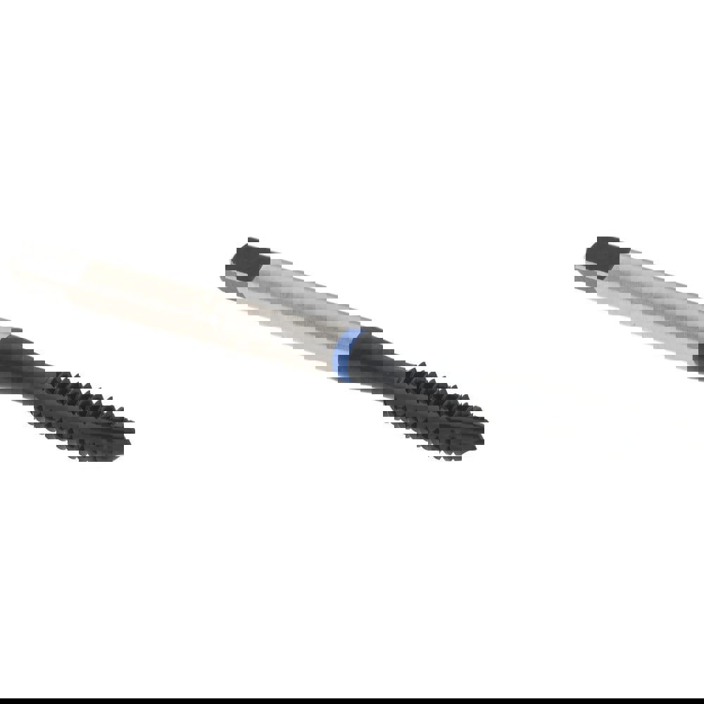 Spiral Point Tap: #6-32, 3 Flutes, Plug, 2B Class of Fit, Vanadium High Speed Steel, Oxide Coated