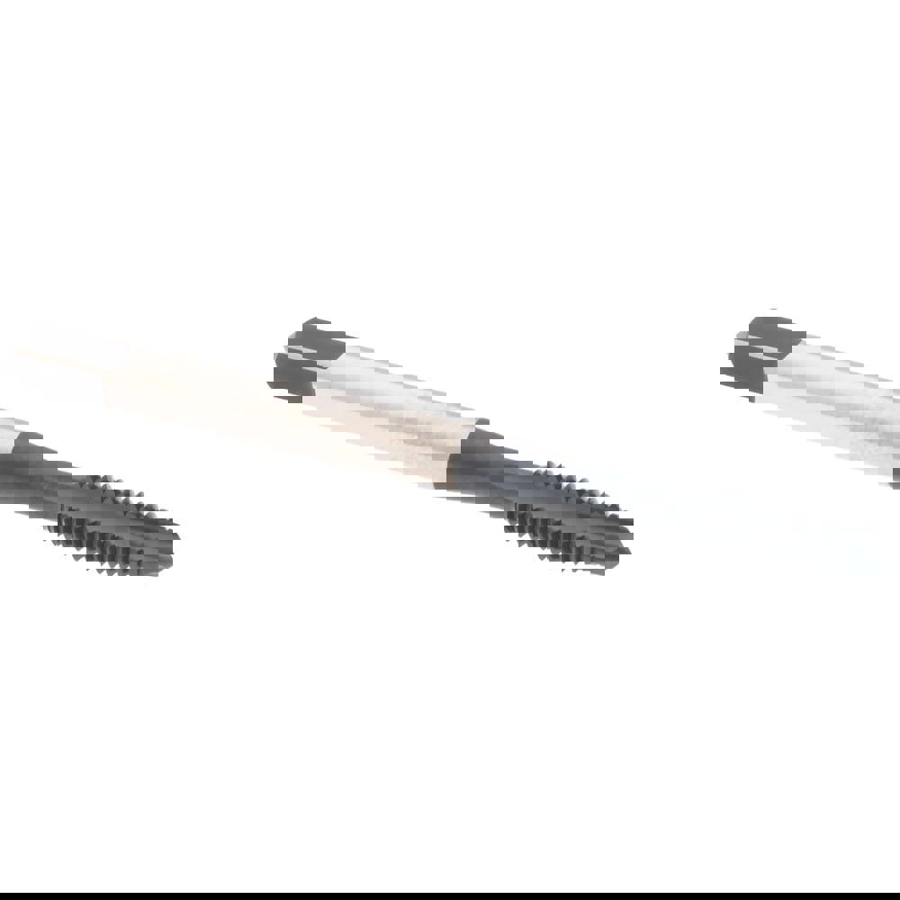 Spiral Point Tap: #8-32, 3 Flutes, Plug, Vanadium High Speed Steel, Oxide Finish