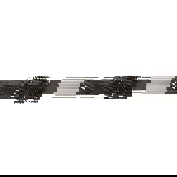 Spiral Flute Tap: M18 x 1.50, 3 Flute, Modified Bottoming, 6H Class of Fit, Cobalt, Oxide Finish