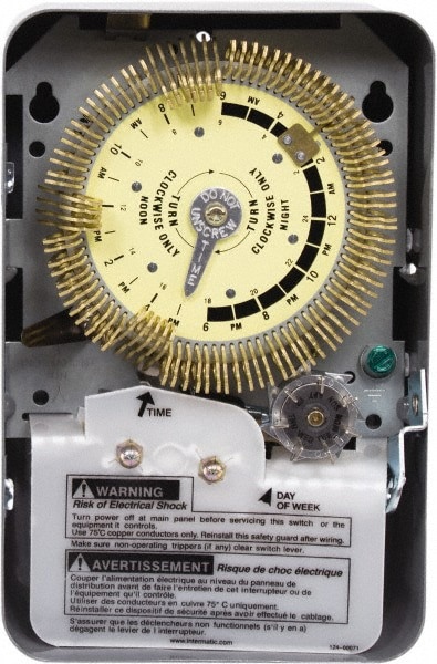 24 hr with Day Skipper Indoor Analog Electromechanical Timer
