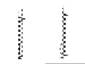 Single Handle Floor Mount Filler in Matte Black (Trim Only)