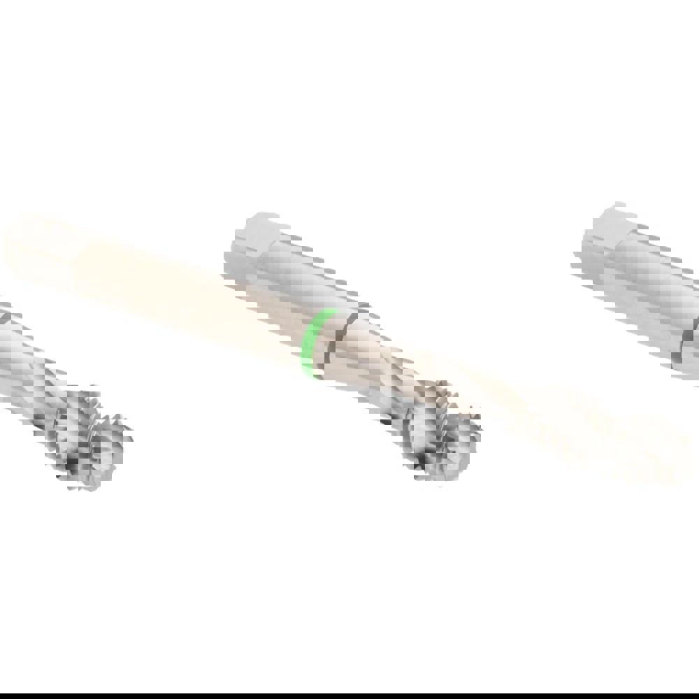 Spiral Flute Tap: #12-24, 3 Flute, Modified Bottoming, 2B Class of Fit, Vanadium High Speed Steel, Bright/Uncoated