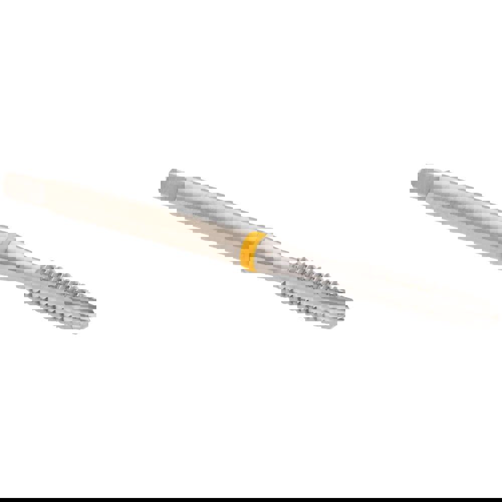 Spiral Point Tap: #6-32, 2 Flutes, Plug, 2B, Vanadium High Speed Steel, Bright Finish