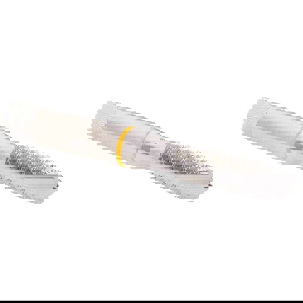 Spiral Point Tap: 3/8-16, 3 Flutes, Plug, 2B, Vanadium High Speed Steel, Bright Finish