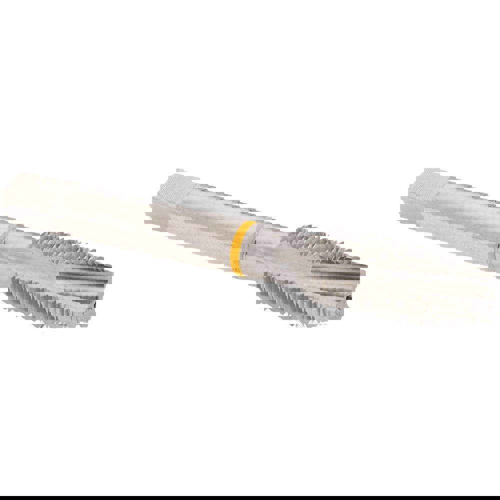 Spiral Point Tap: 7/16-14, 3 Flutes, Plug, Vanadium High Speed Steel, Bright Finish