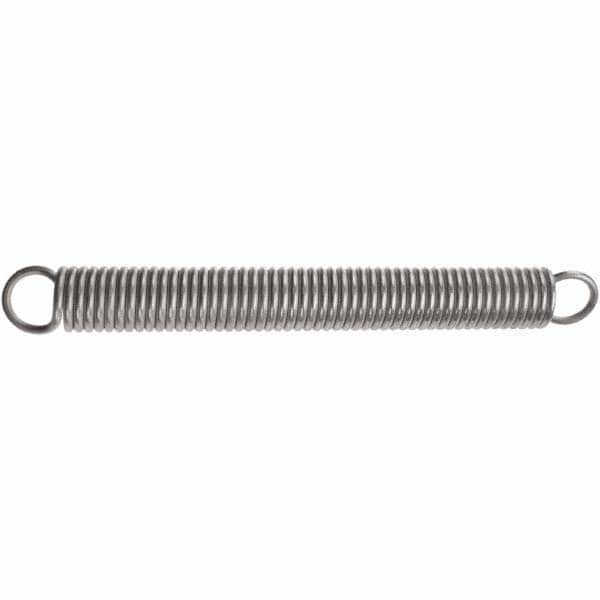 Extension Spring: 20 mm OD, 123.8 mm Extended Length, 1.8 mm Wire Dia