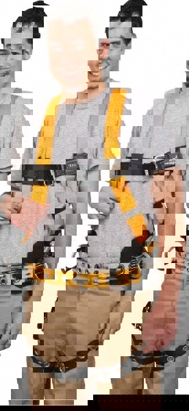 Fall Protection Harnesses: 400 Lb, Construction Style, Size Universal, Polyester