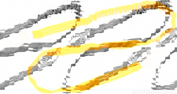 6' Long, 310 Lb Capacity, 1 Leg Locking Snap Hook Harness Shock Absorbing Lanyard