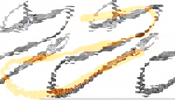 6' Long, 310 Lb Capacity, 1 Leg Locking Snap Hook Harness Shock Absorbing Lanyard