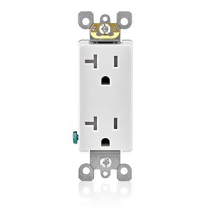 20A 125V TP DECORA DUP RECEPT WHIT