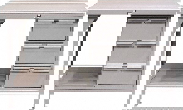 Stationary Work Table: Dark Gray