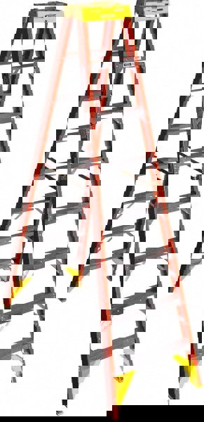 7 Step Fiberglass Foldable Step Ladder: Type IA 300 lb Capacity 8' Height