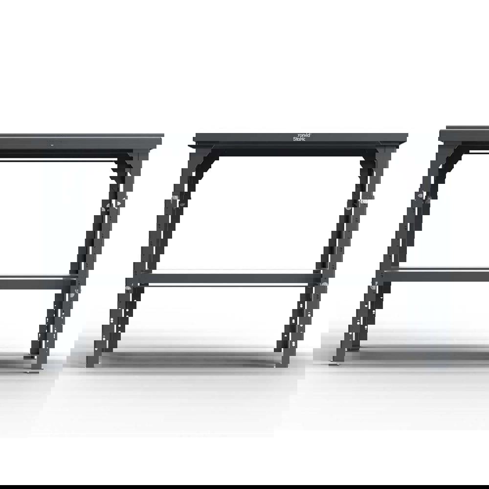 Stationary Work Table: Steel, Dark Gray