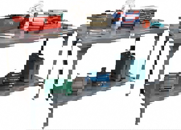 Stationary Work Table: Dark Gray