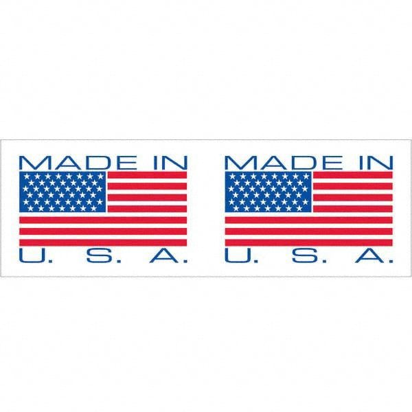 Shipping & DOT Labels; Message Type: Shipping Label ; Legend: Made In USA ; Length (Yards): 110.000 ; Width (Inch): 2