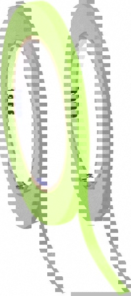 Masking Tape: 60 yd Long, 4.9 mil Thick, Green