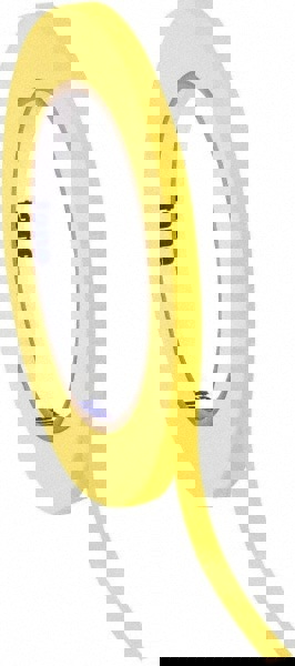 Masking Tape: 60 yd Long, 4.9 mil Thick, Yellow