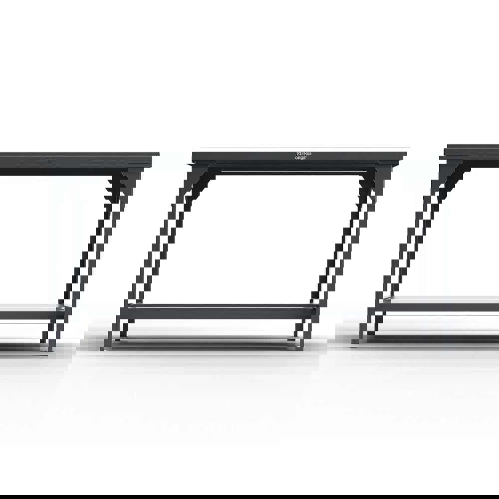 Stationary Work Table: Steel, Gray