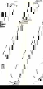 Single Handle Lever Floor Mount Filler in Vibrant Polished Nickel